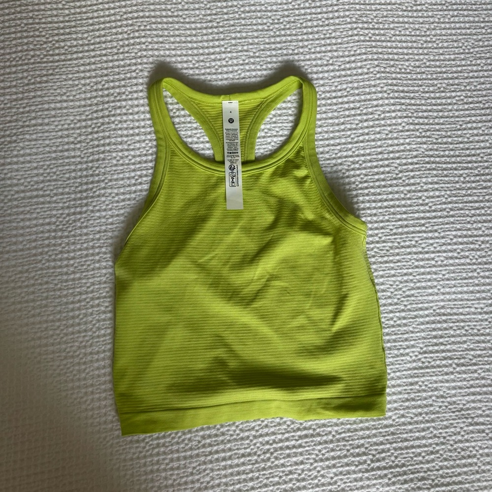 SOLD Lululemon Swiftly Tech Cropped Racerback Tank Top 2.0